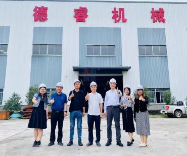 中国砂石协会、福建省砂石协会同百年建筑到访福建德睿工业科技集团