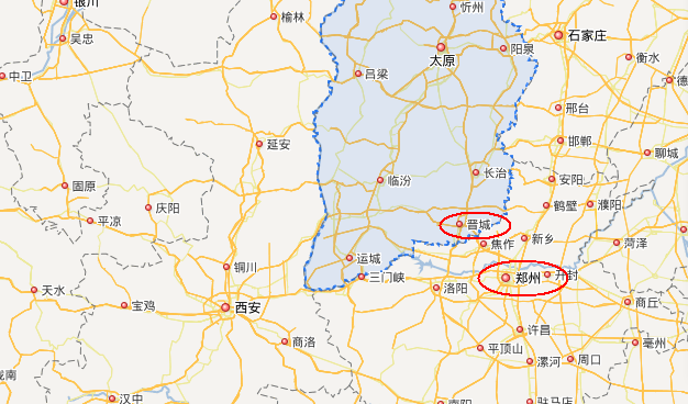 晋城市位于山西省东南部,晋豫两省接壤处(如图2),得天独厚的地理位置