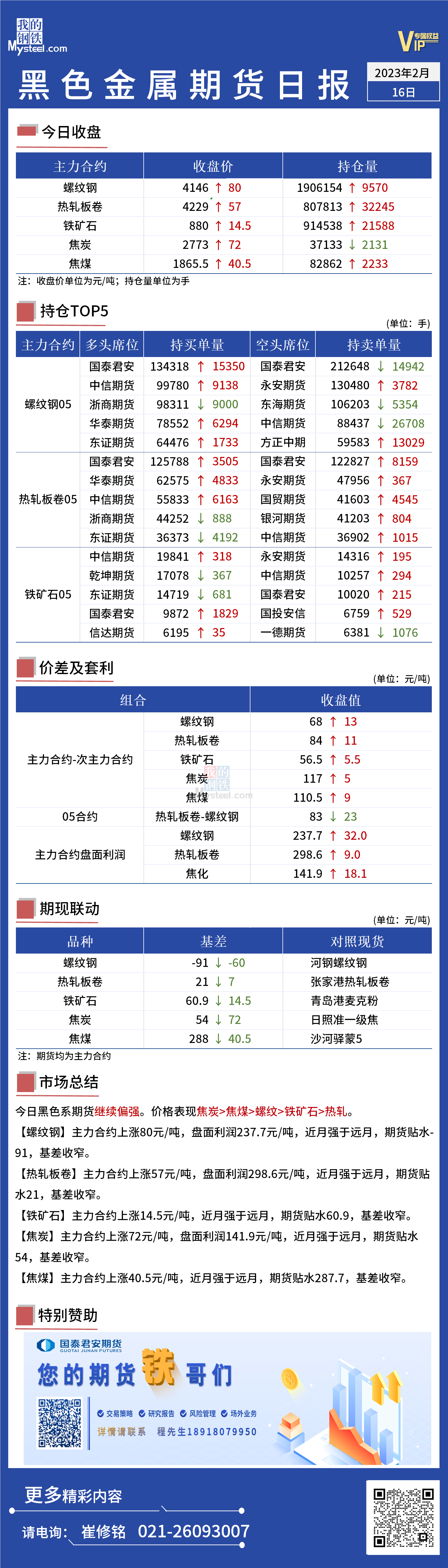 Mysteel日报：黑色金属期货继续偏强